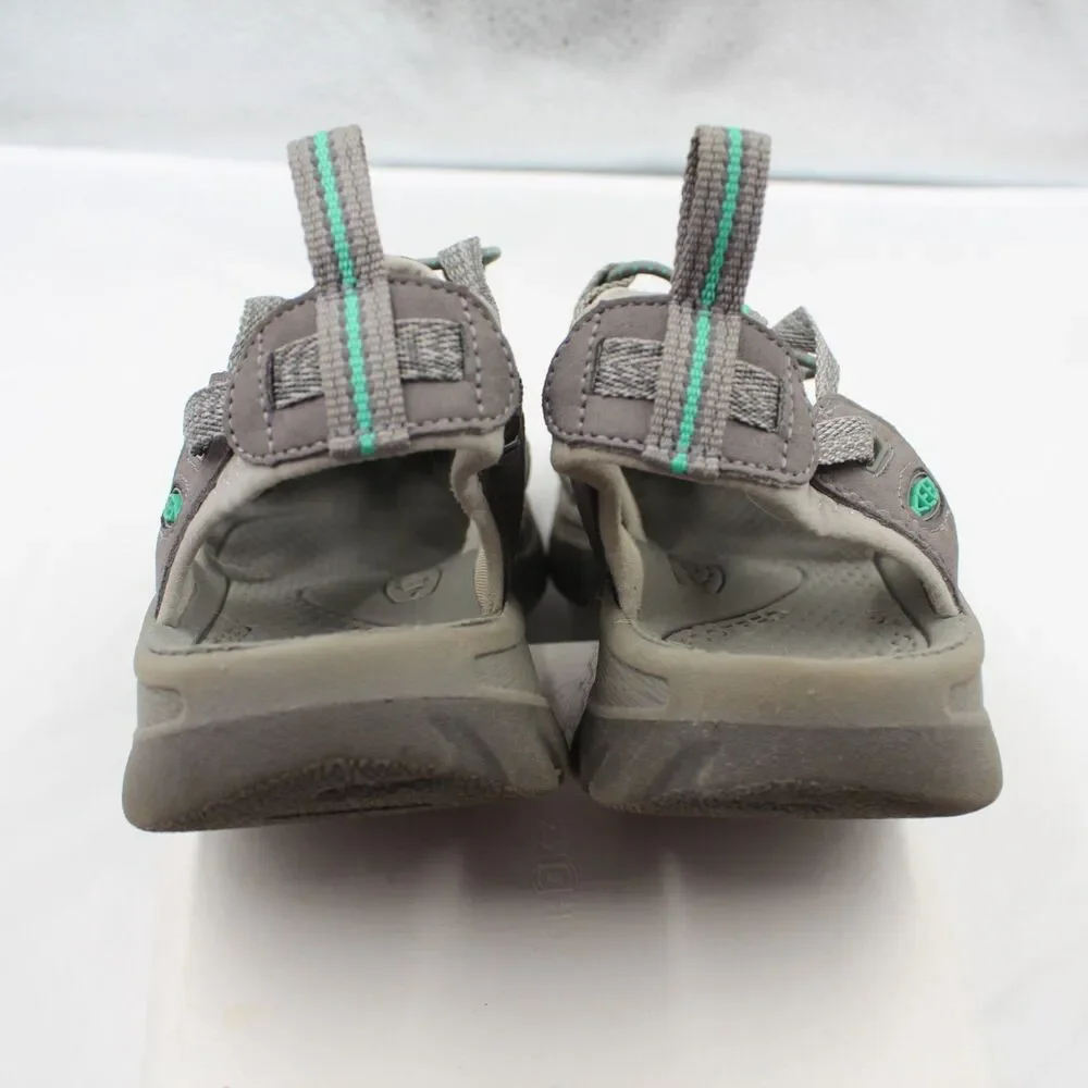 KEEN Whisper Sandals Womens 8.5 Waterproof Hiking Trails Shoes Medium Grey Teal